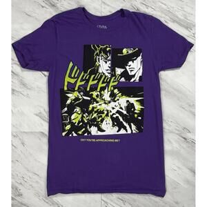 JoJo’s Bizarre Adventure Anime Tee Purple Size S #9